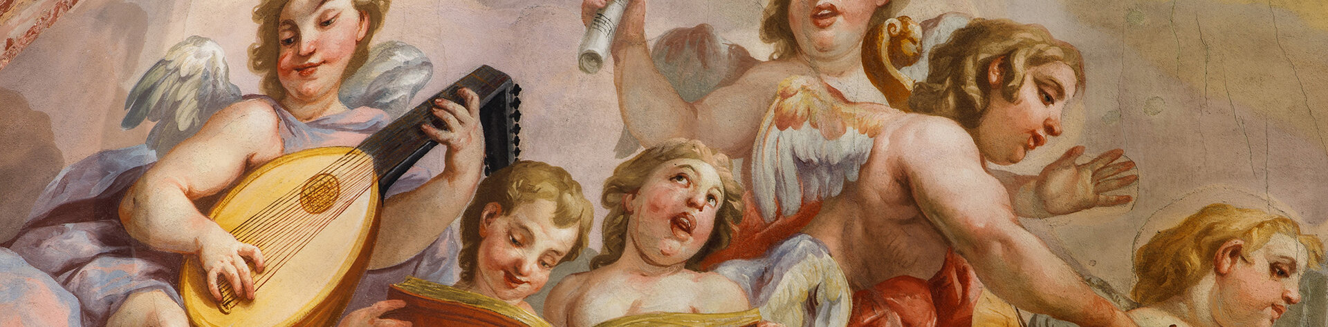 Fresko mit musizierenden Engeln