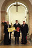 Andreas Redtenbacher Can.Reg., Leiter des Pius-Parsch-Instiuts; Preisträger Florian Wegscheider; Propst Anton Höslinger Can.Reg. 