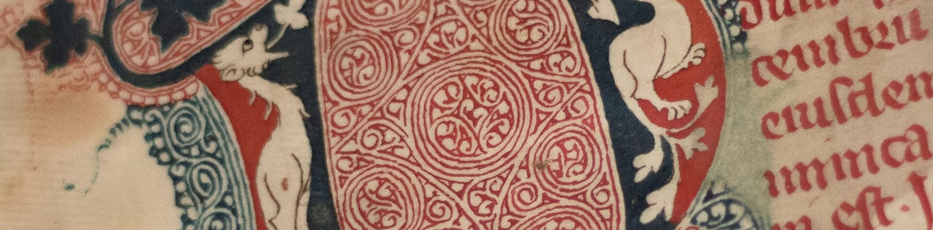 Buchinitiale einer mittelalterlichen Handschrift