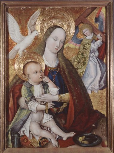GM 89 Madonna mit Kind und kreuztragendem Engel